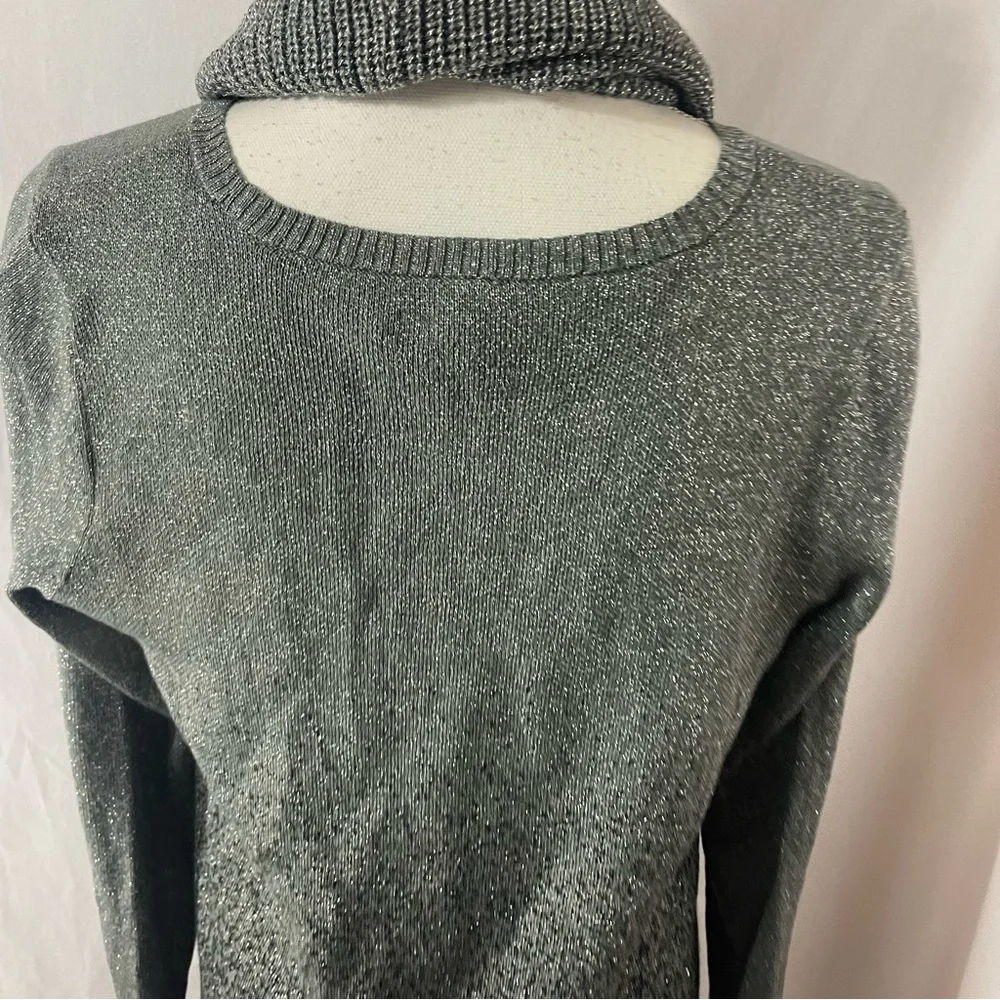 Apt. 9 ombré metallic sweater tunic top